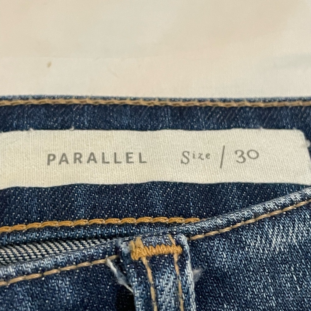 Anthropologie Pilcro And The Letterpress Parallel blue jeans size 10 medium wash - Picture 9 of 16